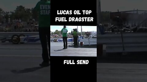 Unbelievably FAST! Lucas Oil Top Fuel Dragster Full Send Exhibition Pass! #shorts