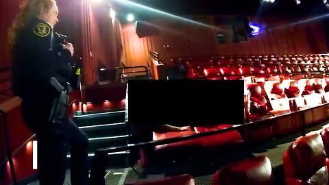 WOMAN CAUGHT Playing with Herself at the Movie Theater