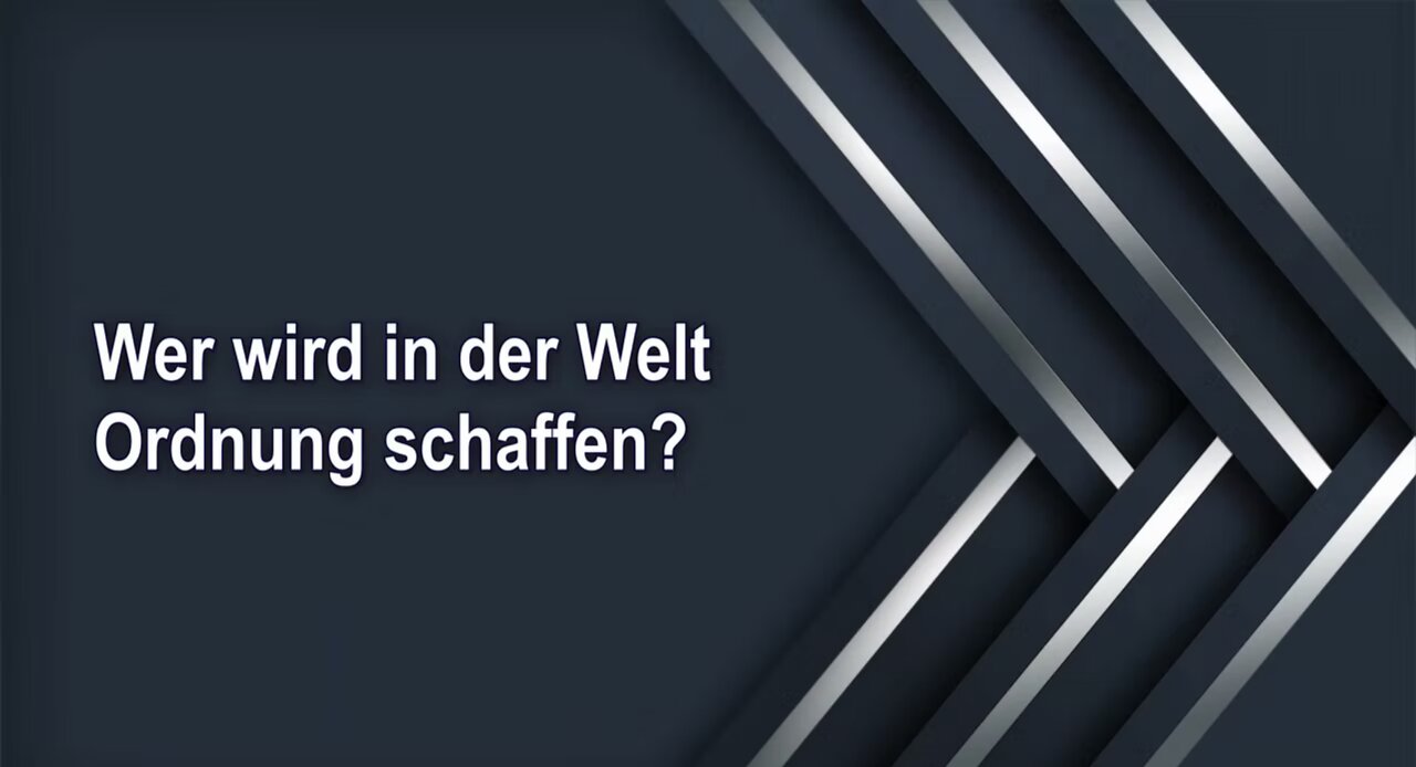 Wer wird in der Welt Ordnung schaffen?