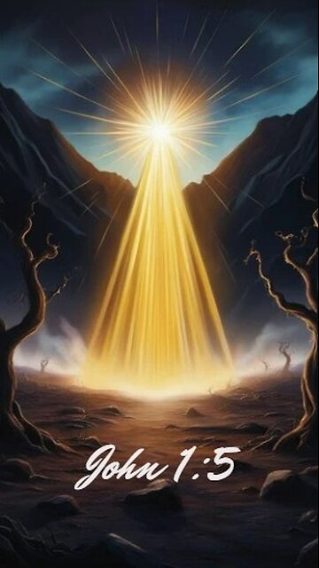 John 1:5 - The light shines in the darkness, and the darkness has not overcome it.
