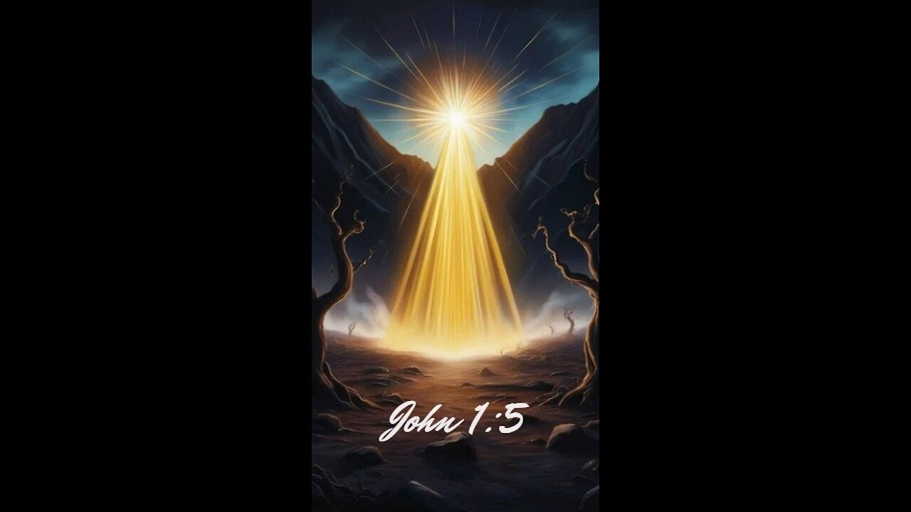 John 1:5 - The light shines in the darkness, and the darkness has not overcome it.