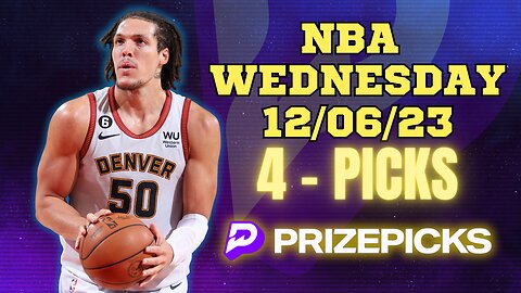 #PRIZEPICKS | BEST PICKS #NBA WEDNESDAY | 12/06/2023 | TODAY | BEST BETS | #BASKETBALL | PROP BETS