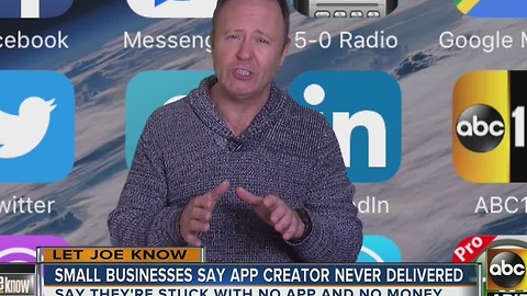 Let Joe Know: Small businesses say app creator never delivered