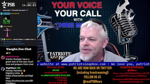 2024-03-24 14:00 EDT - Your Voice, Your Call: with Chris Moore