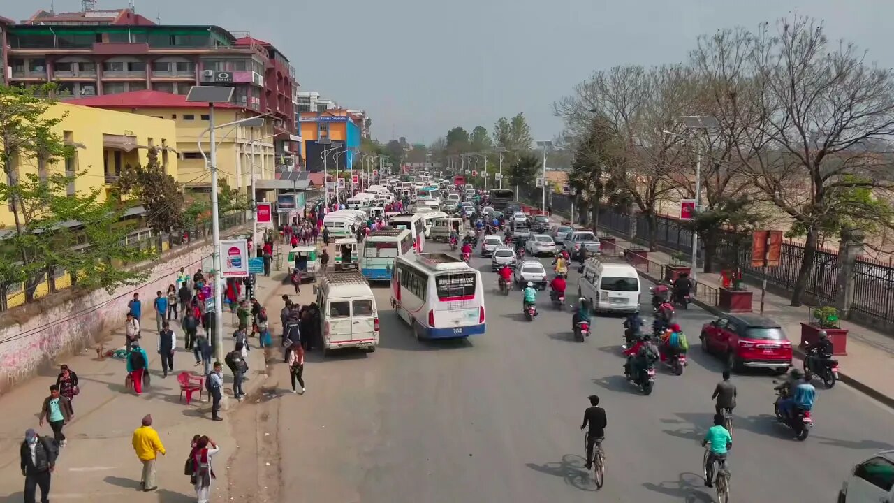 Nepal: Kathmandu City Road Time-Lapse - 2021 Full 4K