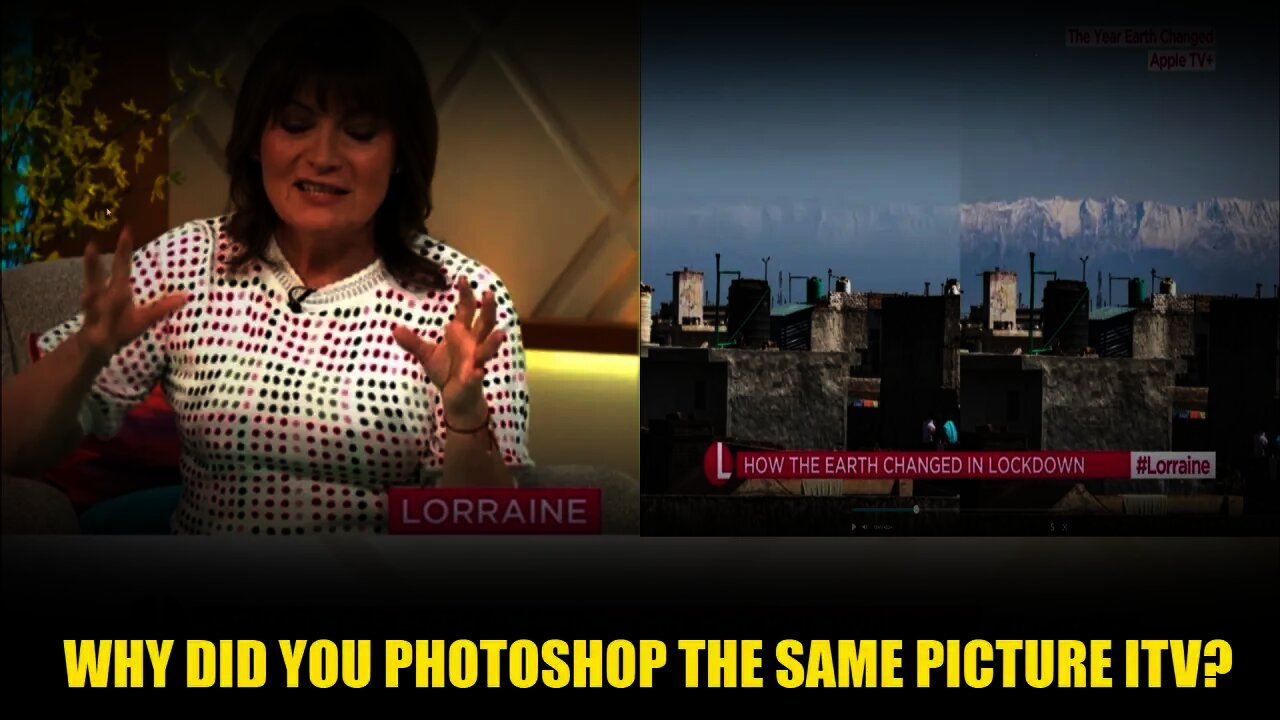 ITV's Lorraine Show Caught Lying! Photoshops The Same Picture To Push For Climate Lockdowns 🤣