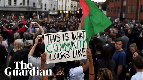Counter-protesters gather across England as riots predicted across the UK