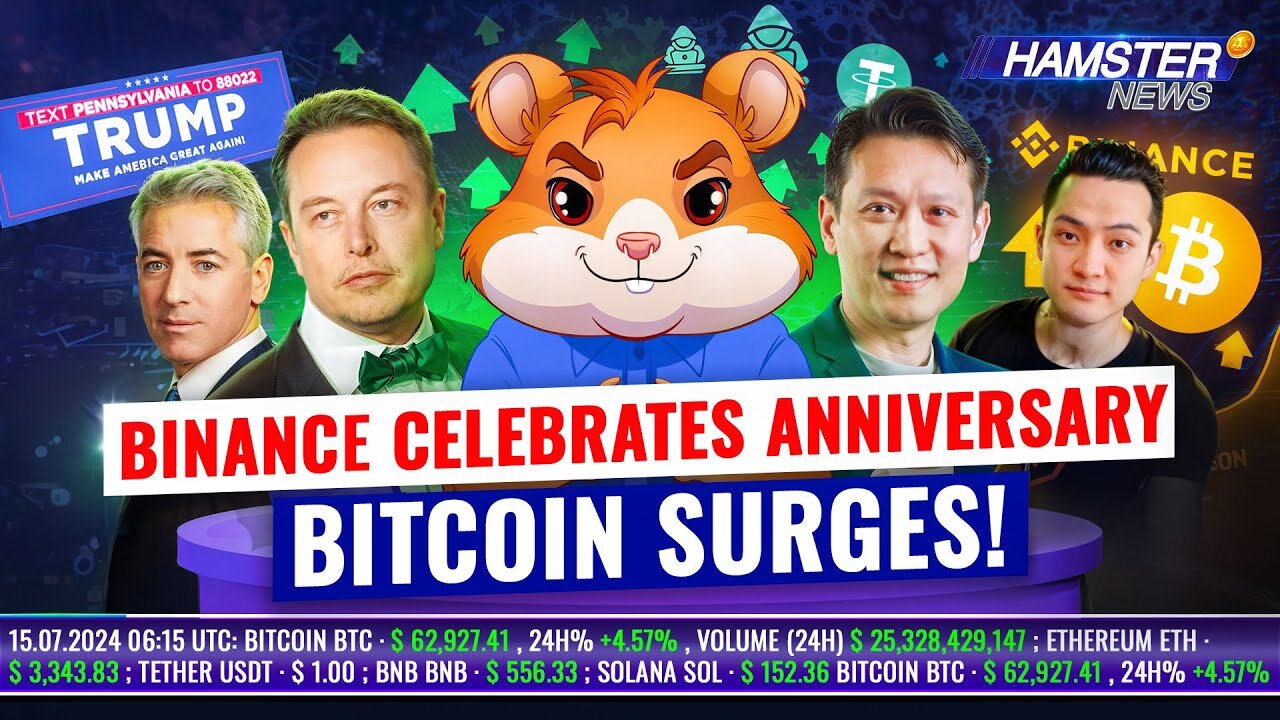 Binance Turns 7, Hedge Funds Target BTC at $120k, Trump’s Impact on Markets ⚡️ Hamster News