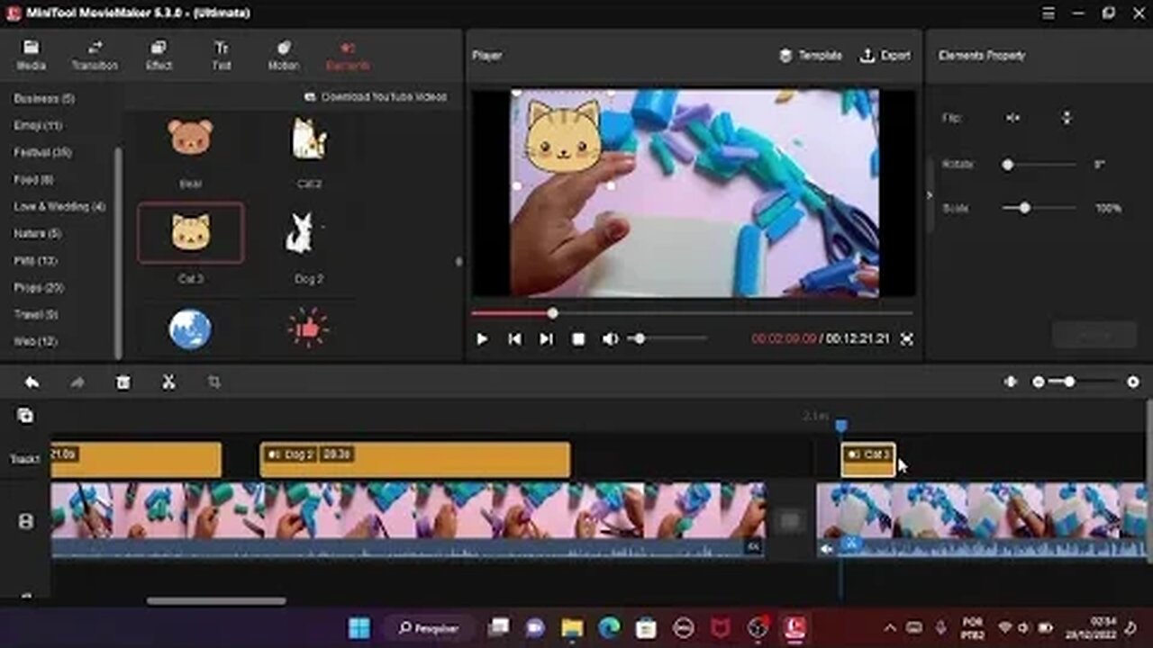 MINITOOL/ MINHA EDIÇÃO DO VÍDEO CESTINHA DE ESPAGUETE DE PISCINA!