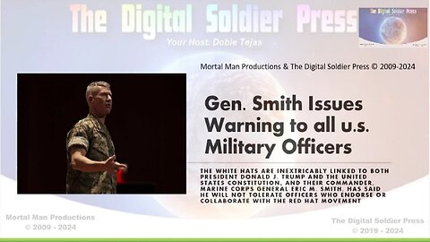 Gen Smith Issues Warning to All us Military Officers