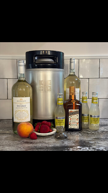 White Sangria by the Keg - Tastes so good, without the fuss of chopping tons of fruit! On tap too!