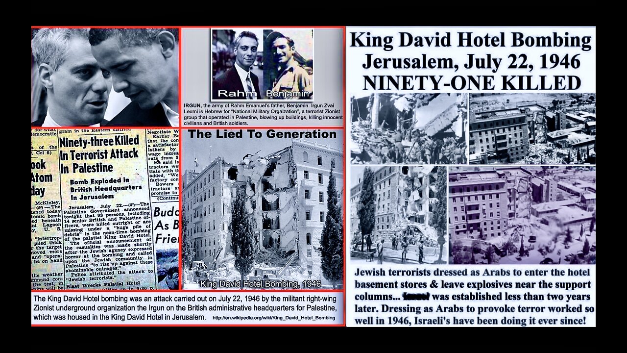 Jews Used Terrorism To Birth Israel Irgun Benjamin Emanuel Henry Kissinger Thin Herd Thru Vaccines