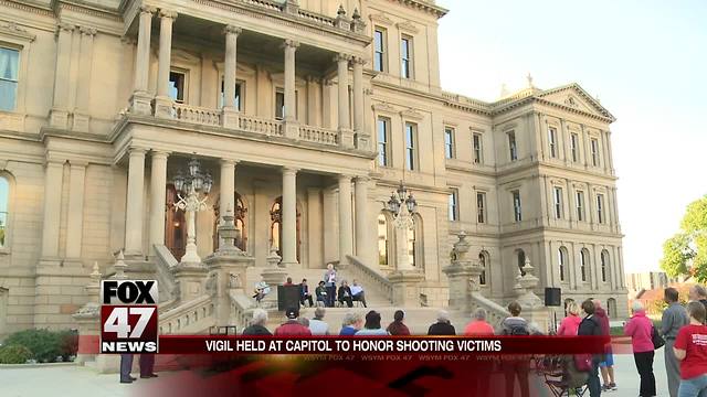 Group asks for "common sense gun laws" during vigil at Michigan capitol