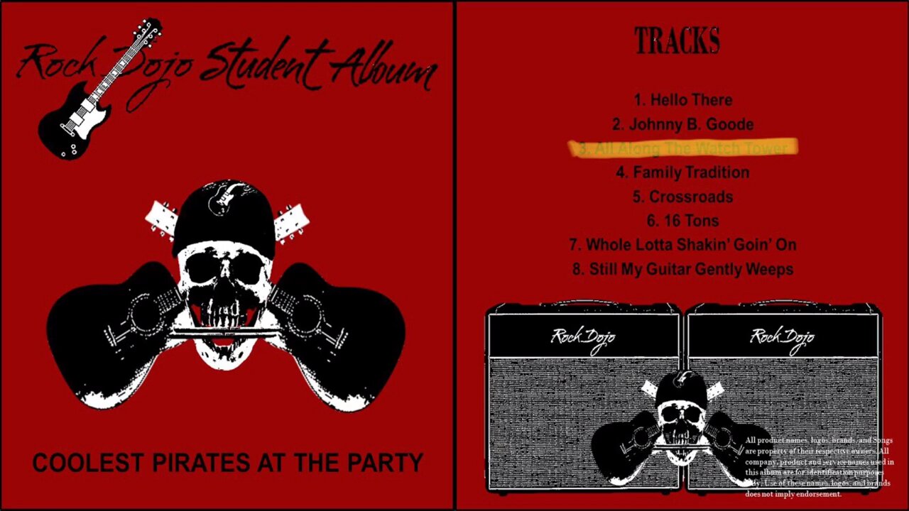 Rock Dojo: Student Album #11 "Coolest Pirates at the Party" Full album