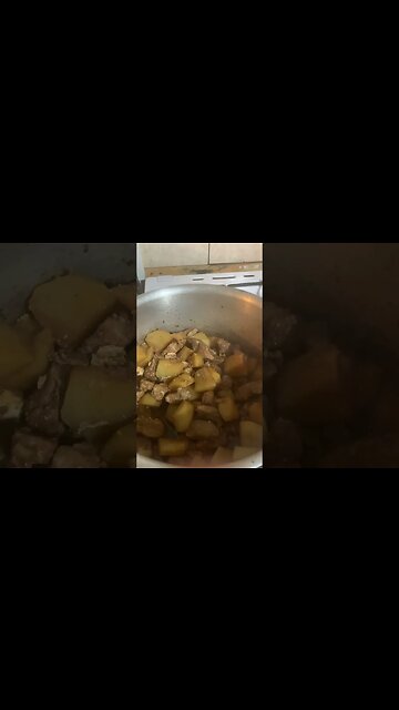 Finished cooking adobo pork-yummy Filipino food