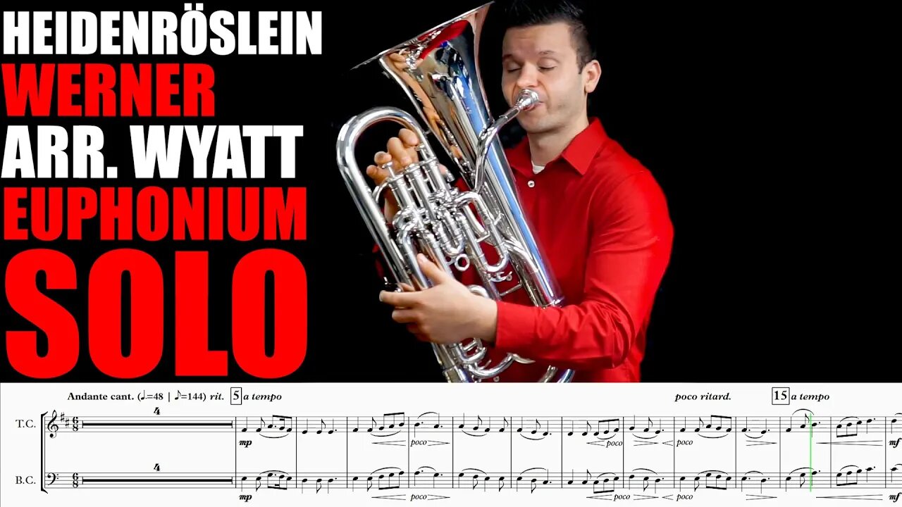 RELAXING & SMOOTH EUPHONIUM SOLO: "Heidenröslein" - Werner arr. Ken Wyatt.