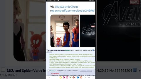 MCU and spider verse leaks