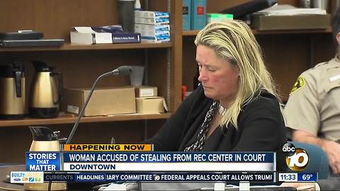 Hearing for woman accused of stealing money from La Jolla Recreation center