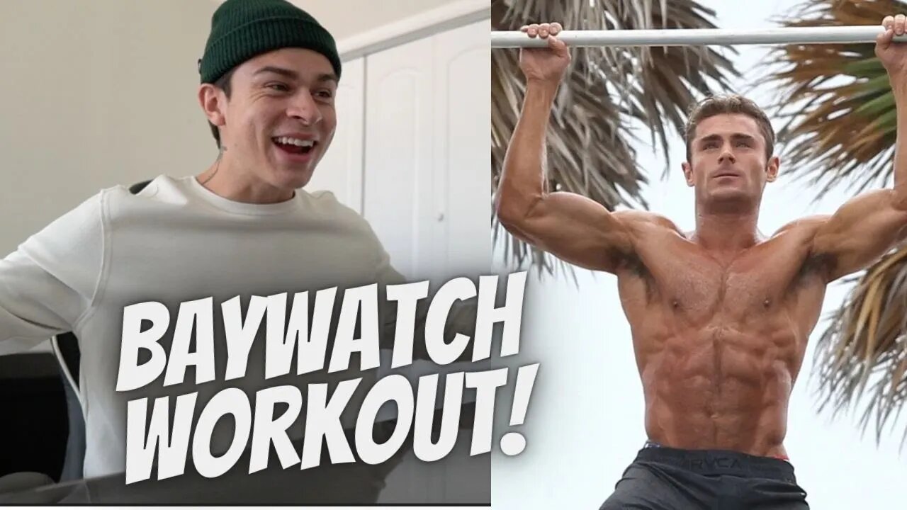 ZAC EFRON BAYWATCH WORKOUT REACTION!