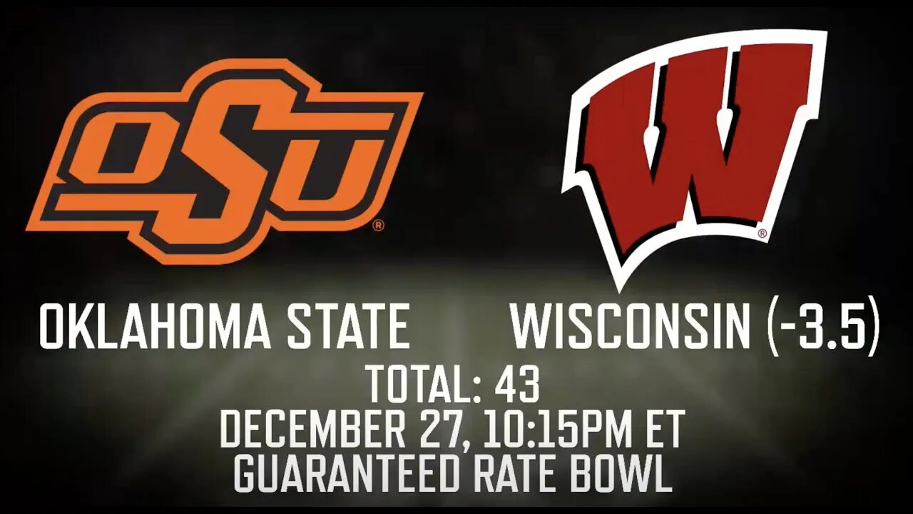 Oklahoma State vs Wisconsin Prediction and Picks | Guaranteed Rate Bowl Betting Advice | Dec 27