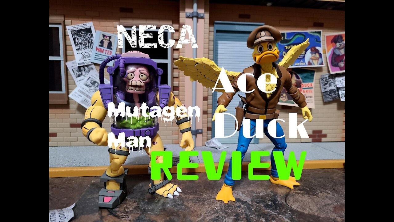 NECA TMNT Ace Duck & Mutagen Man Action Figure Review