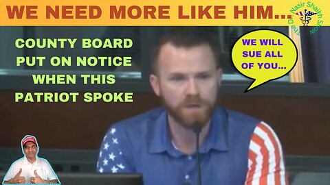 Brave Patriot Takes on County Board: Lawsuit for Fraud Unveiled
