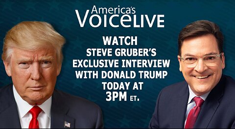 PRESIDENT TRUMP EXCLUSIVE INTERVIEW ON AMERICA'S VOICE LIVE