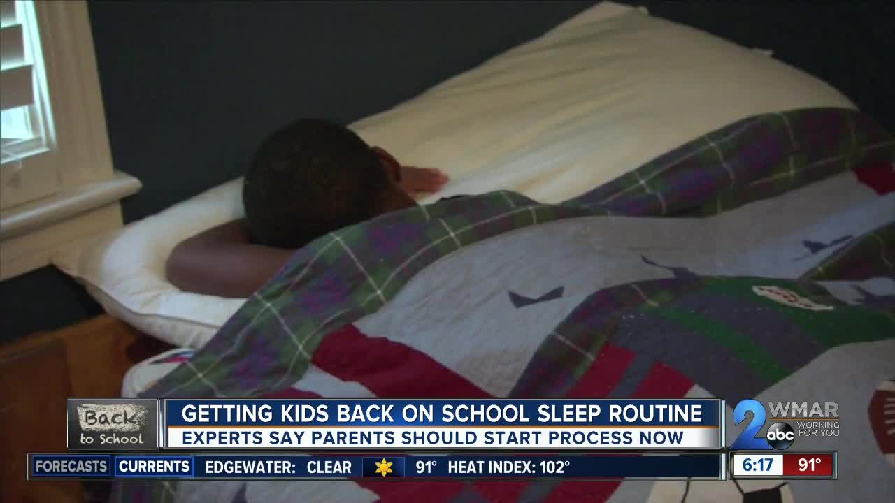 It's time to get your kids back on a sleep routine for school