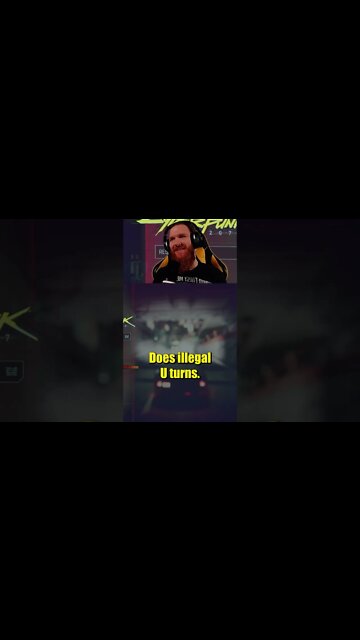 The driving experience in Cyberpunk 2077 #shorts