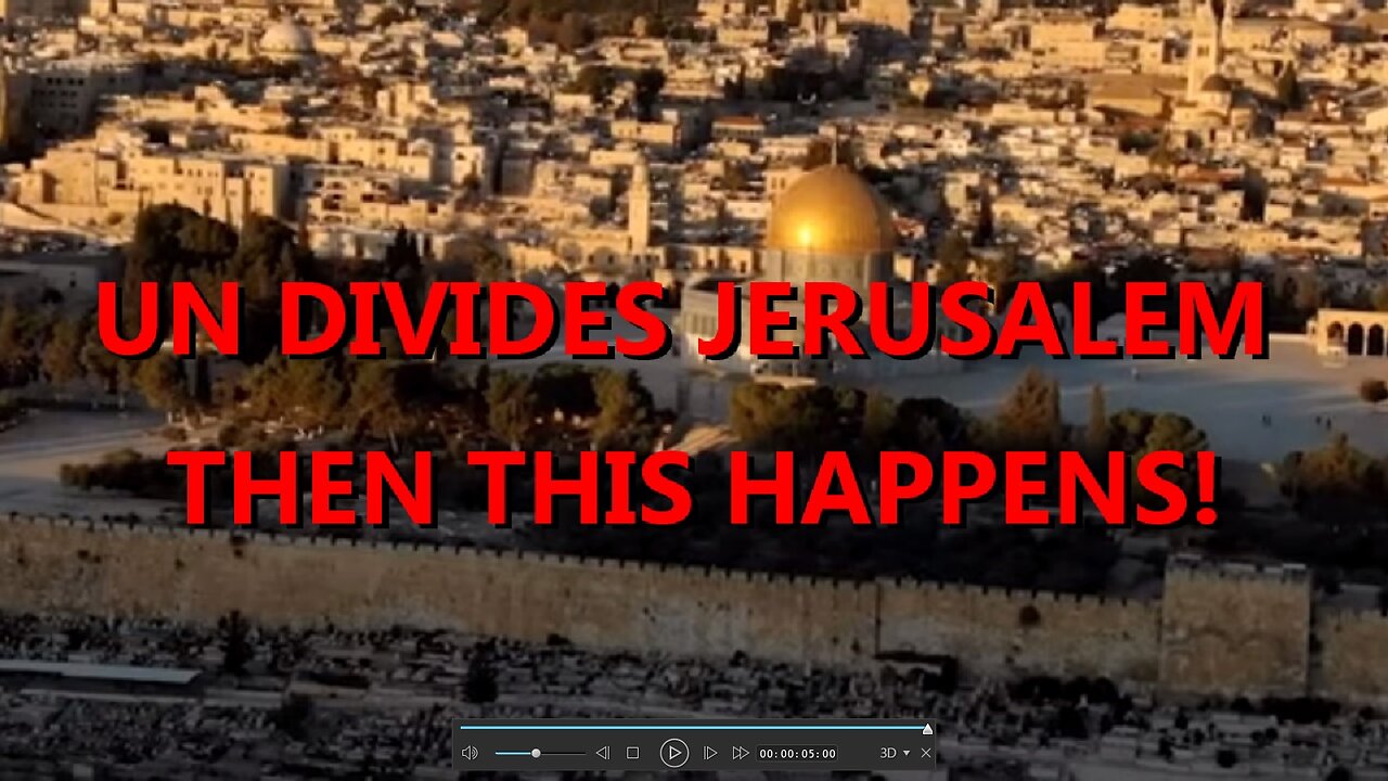 AS UN DIVIDES JERUSALEM, THIS HAPPENS ON TEMPLE MOUNT