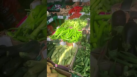 How we do fresh veggies in London- my lovely wifey is choosing some for us