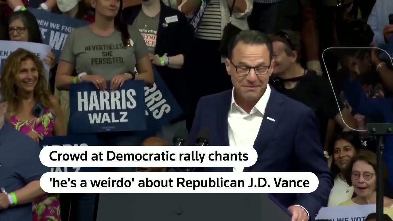 Harris rally crowd chants 'he's a weirdo' about J.D. Vance – Politics