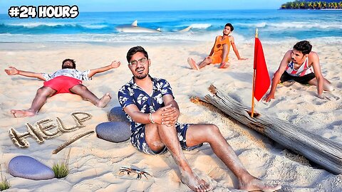 24 Hours On Beach Challenges | 24 घंटे समुद्र तट से बाहर नहीं जा सकते | Will I Survive?