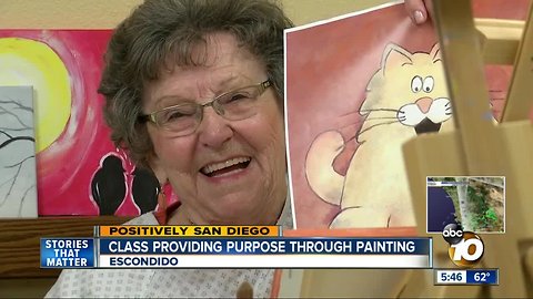 Class providing purpose through painting
