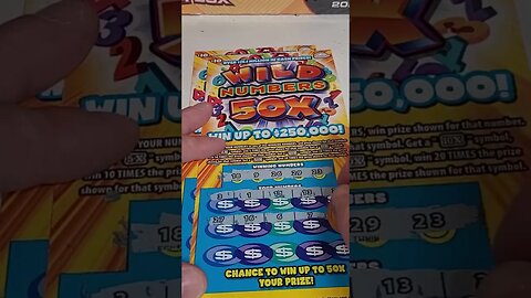 Wild Numbers Lottery Ticket Scratch Off Test!