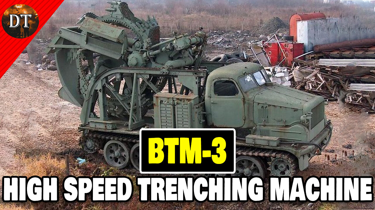 BTM-3 High-Speed Trenching Machine - About A Million Times Better Than A Shovel