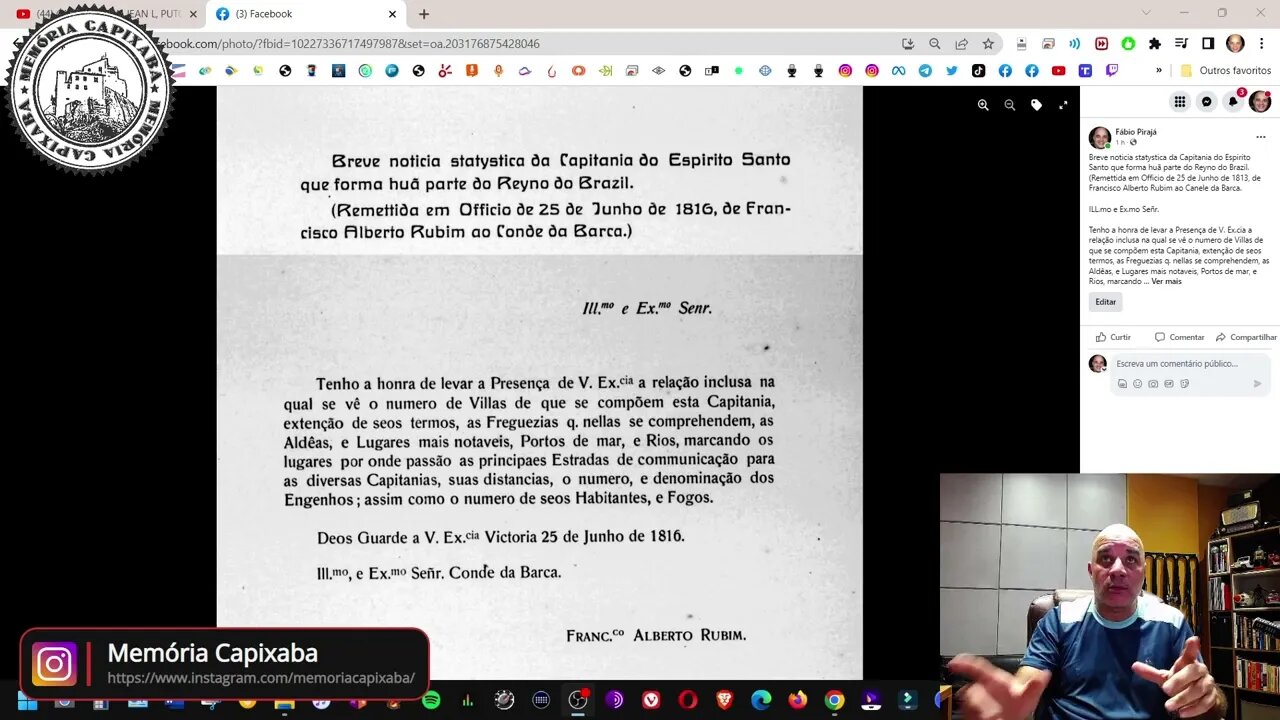 Breve Estatística da Capitania do Espírito Santo (1816)