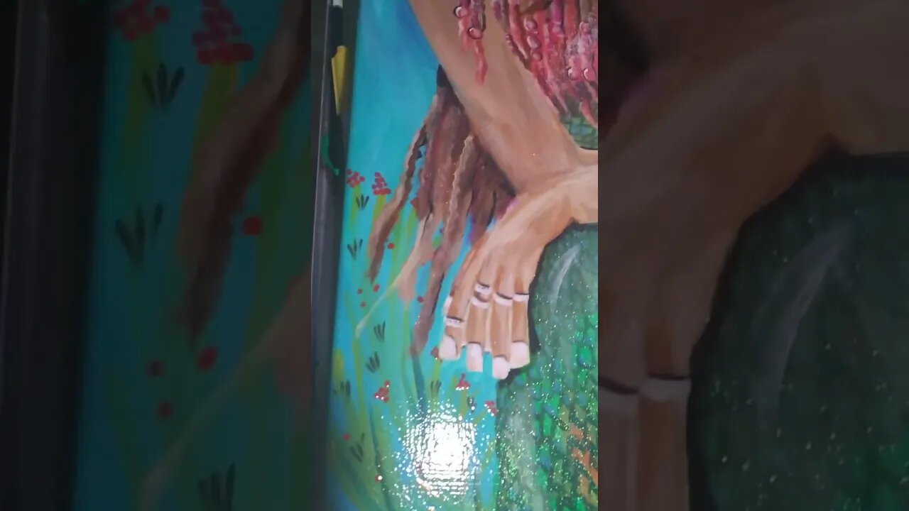 Resting Mermaid Painting Finished!