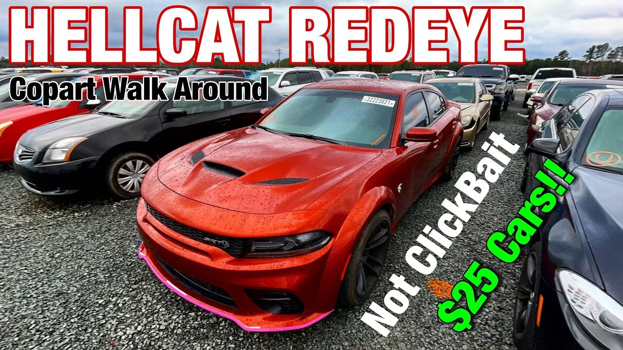 Copart Walk Around Hellcat Charger Widebody, Cars Selling for $25 NOT CLICKBAIT