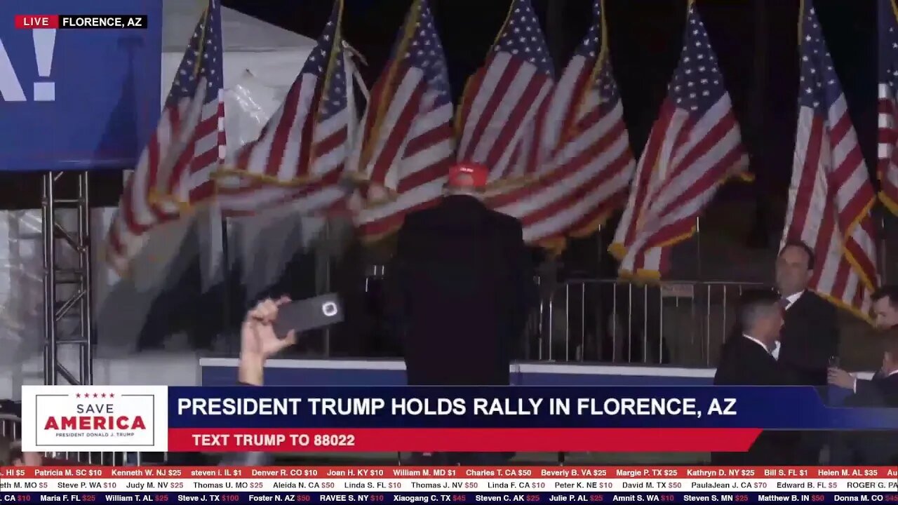 President Trump Holds Rally In Florence,. AZ