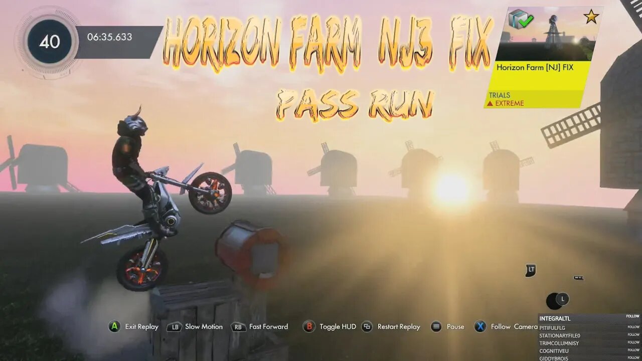 Trials Fusion Horizon Farm [NJ3] FIX Pass Run {Showcase}