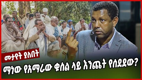 ማነው የአማራው ቁስል ላይ እንጨት የሰደደው?? | Lidetu Ayalew | Amhara | Ethiopia