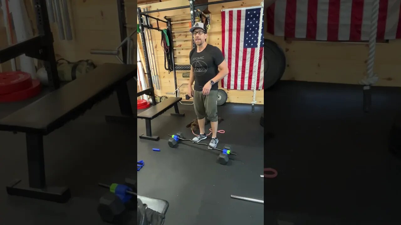 Biceps Curls using Dualbell Dumbbell Connectors on EZ-Curl Bar- Personal Trainer Trial #7 Clip