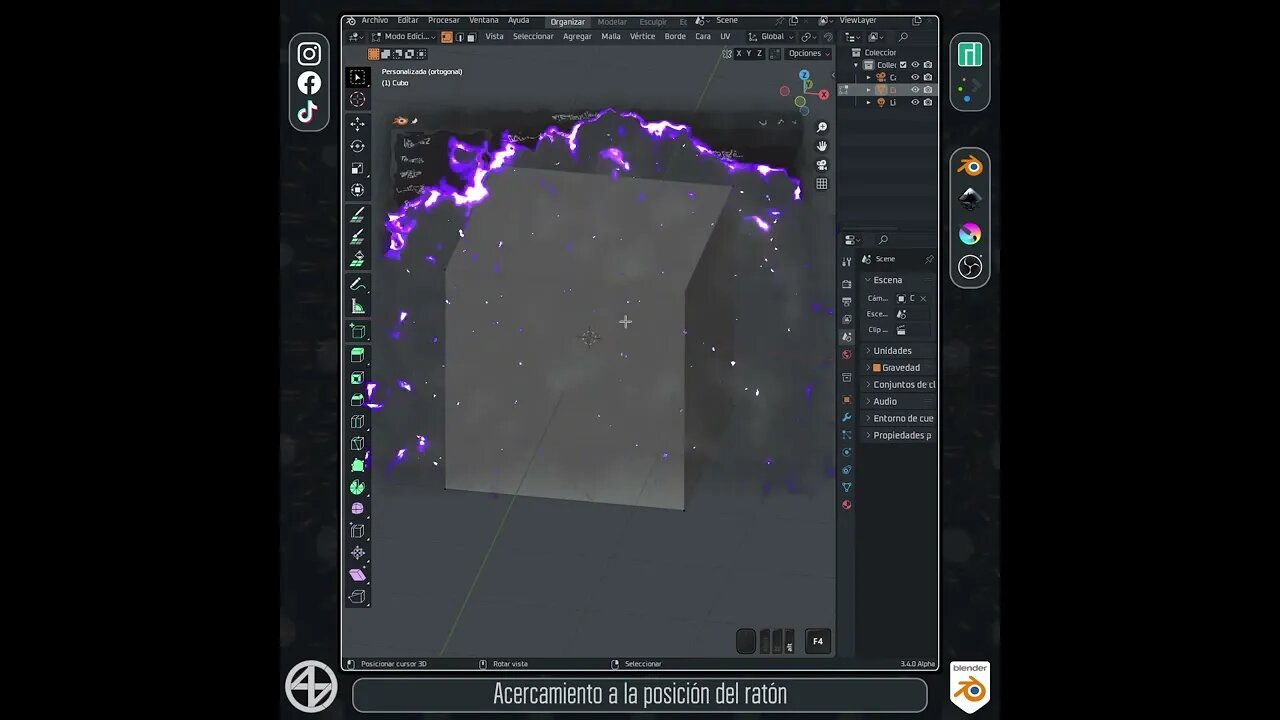#Blender #Navegacion Mejora la forma en que haces el acercamiento. #Blenderenespañol