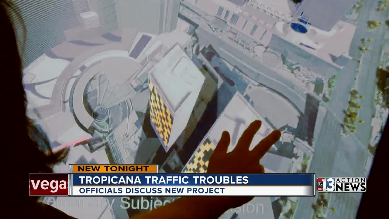 Construction project hopes ease congestion on Tropicana near The Strip