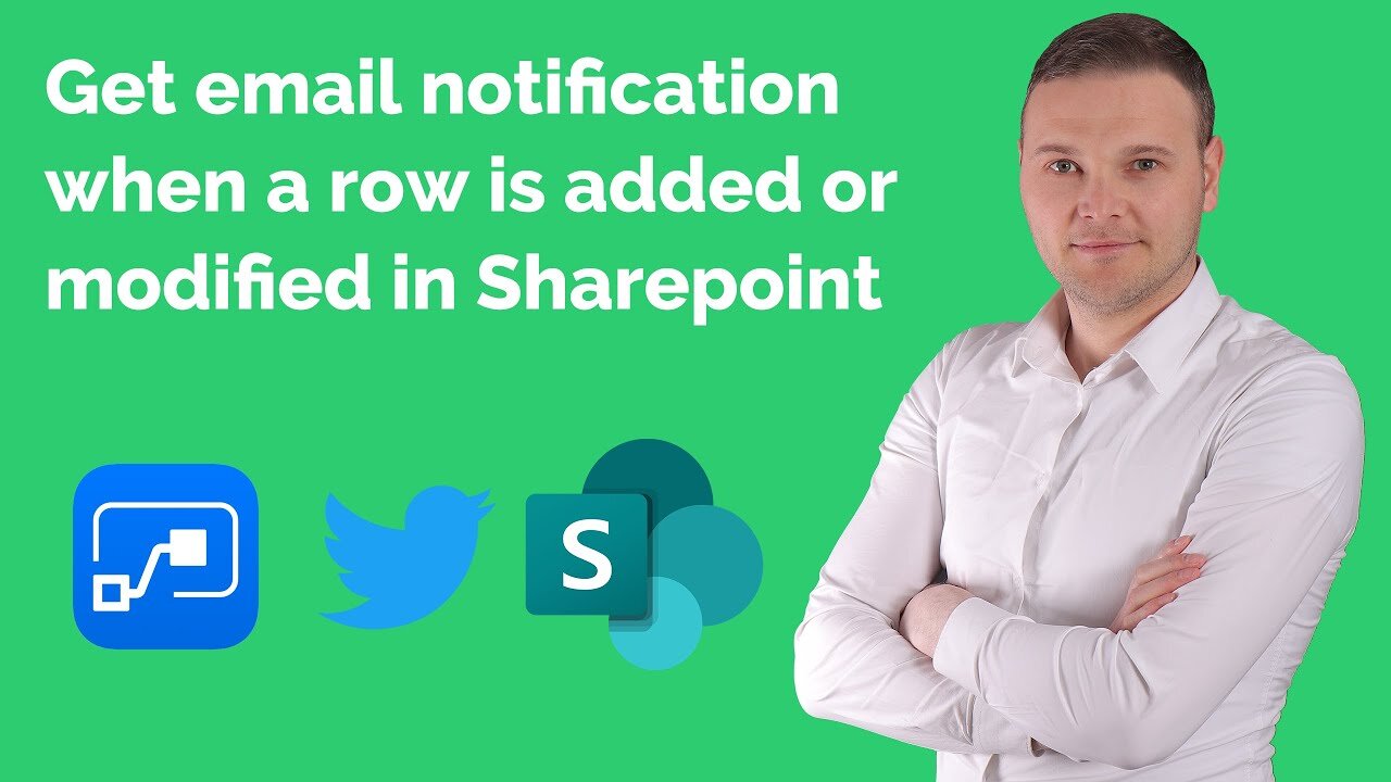 Power Automate - Get email notification when a row is added or modified in Sharepoint