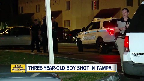 3-year-old boy shot at Tampa apartment complex