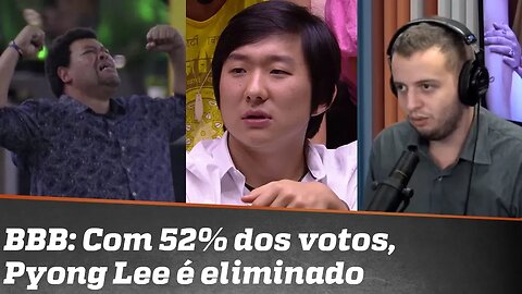 Pyong eliminado. “Babu, seu grito é o grito do Brasil”, festeja Vini, nosso expert em BBB