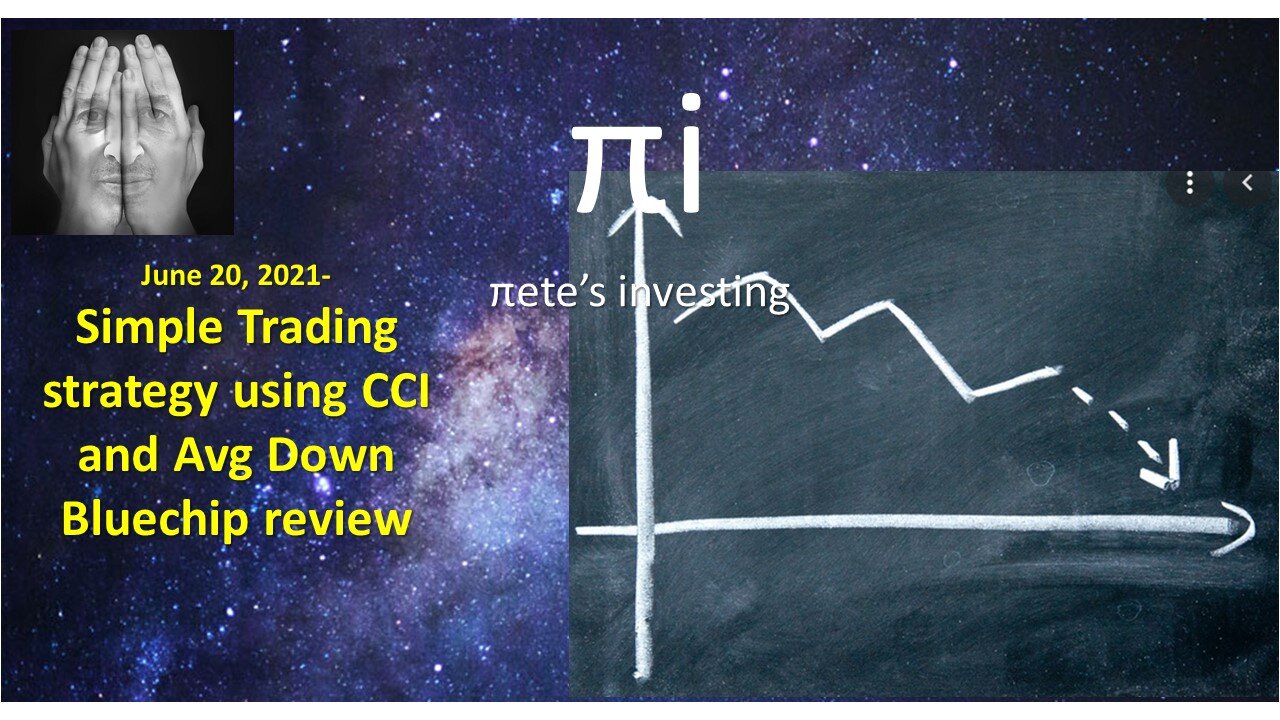 Bluechip shares Simple Trading strategy using CCI and Avg Down 20 June 2021