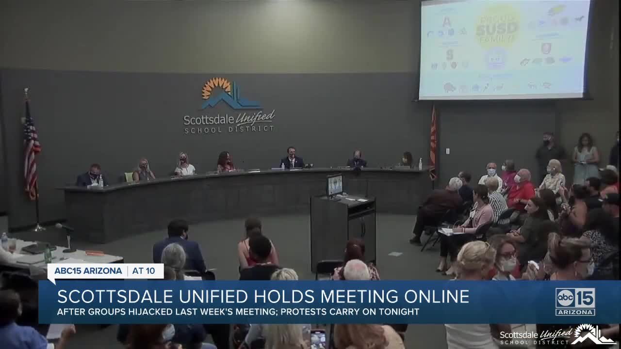 Parents gather before Scottsdale USD board during rescheduled meeting